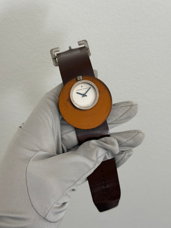 Pierre Cardin Watch Espace by Jaeger PC113 - Orange Acrylic - Watch Only - 1970s