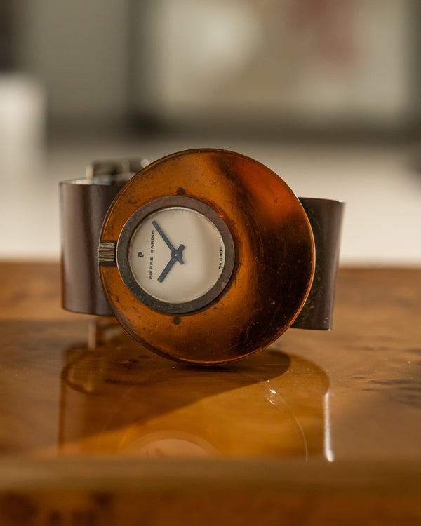 Pierre Cardin Watch Espace by Jaeger PC113 - Orange Acrylic - Watch Only - 1970s