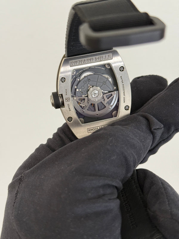 Richard Mille Watch RM 005 Automatic Date RM005 - Titanium - Full Set with 3 Extra Straps - 2008