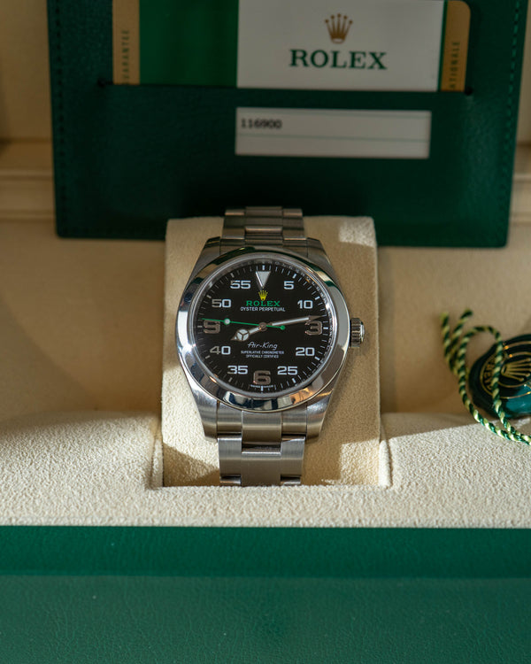 Rolex Air-King 116900 - Black Dial - Box & Card (2018)
