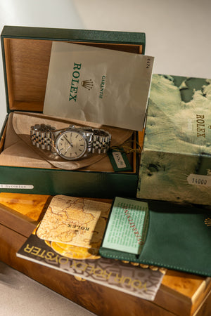 Rolex Watch Air-King 14000 - Silver Dial Jubilee - Full Set - 1991