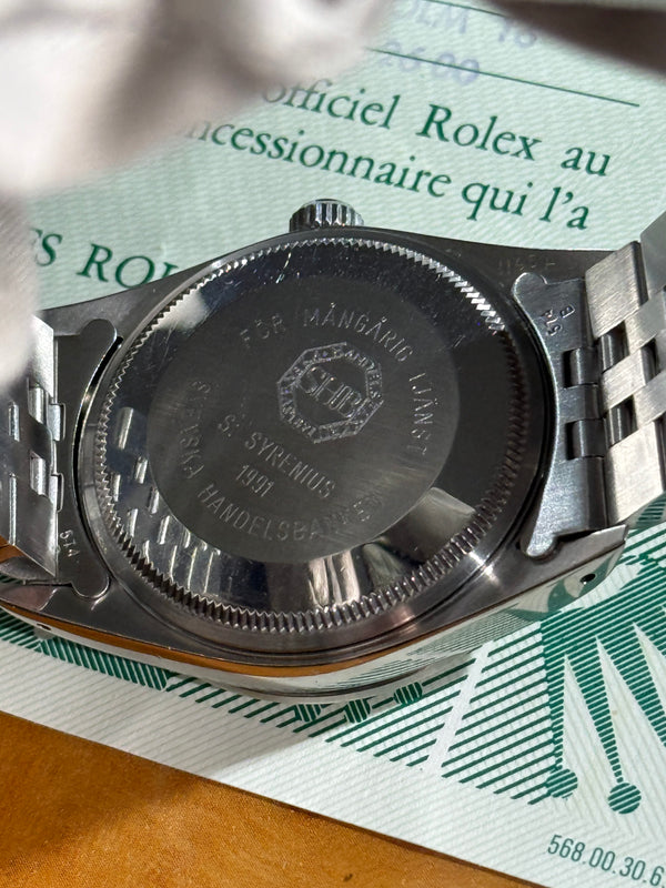 Rolex Watch Air-King 14000 - Silver Dial Jubilee - Full Set - 1991