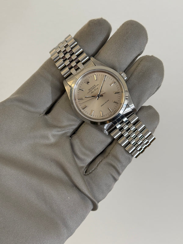 Rolex Watch Air-King 14000 - Silver Dial Jubilee - Full Set - 1991