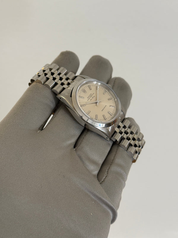 Rolex Watch Air-King 14000 - Silver Dial Jubilee - Full Set - 1991