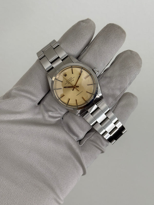 Rolex Watch Air-King 5500 - Champagne Dial - Precision - Full Set - 1983