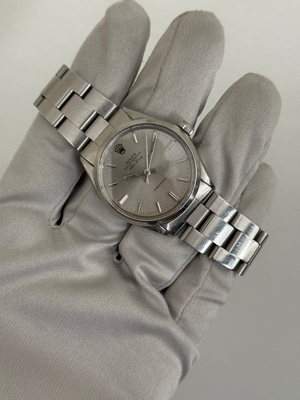 Rolex Watch Air-King 5500 - Silver Precision Dial - Box & Papers - 1972