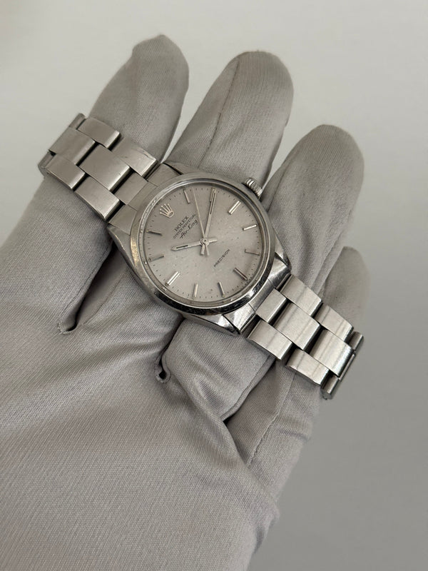 Rolex Watch Air-King 5500 - Silver Precision Dial - Box & Papers - 1972