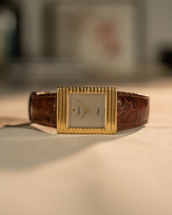 Rolex Cellini 4012 – Ribbed Bezel – 18k Yellow Gold