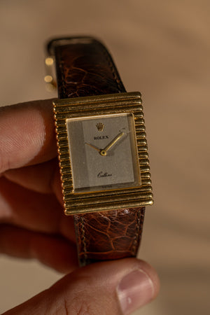 Rolex Cellini 4012 – Ribbed Bezel – 18k Yellow Gold