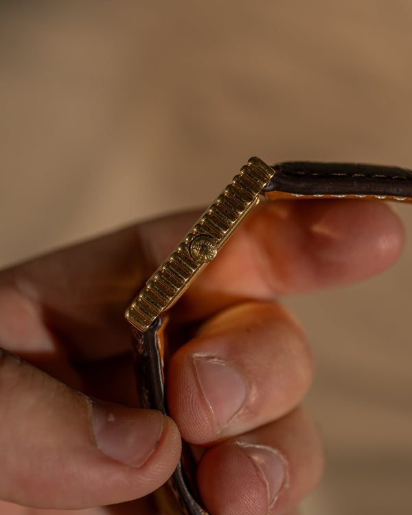 Rolex Cellini 4012 – Ribbed Bezel – 18k Yellow Gold