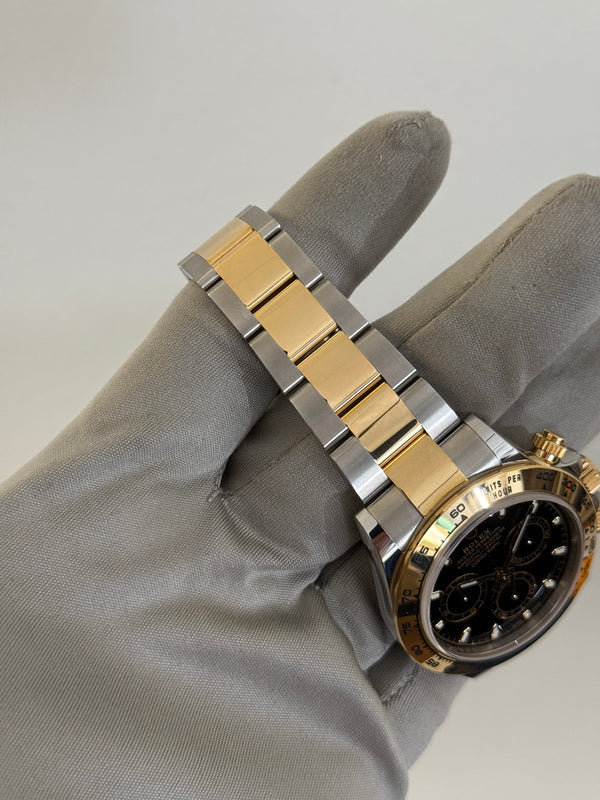 Rolex Watch Cosmograph Daytona 116503 - Steel & Yellow Gold - Black Dial - Full Set - 2020