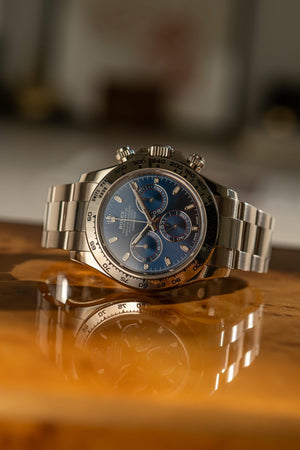 Rolex Watch Cosmograph Daytona 116509 - White Gold - Blue Dial - Watch Only - 2007