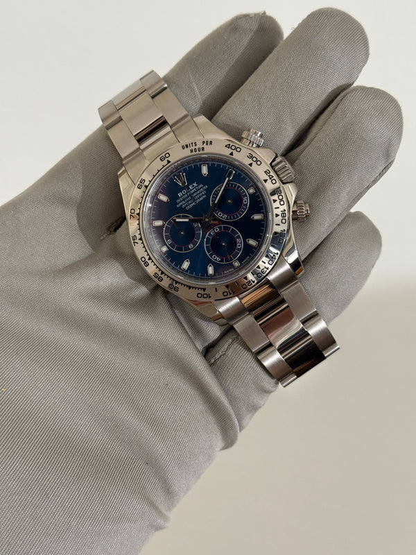 Rolex Watch Cosmograph Daytona 116509 - White Gold - Blue Dial - Watch Only - 2007