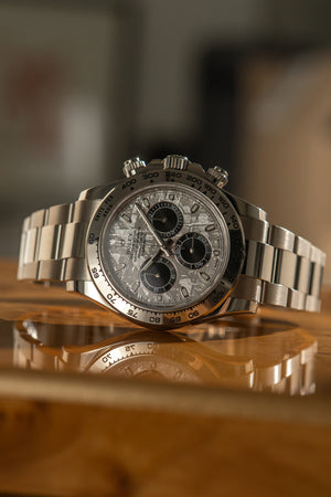 Rolex Watch Cosmograph Daytona 116509 - White Gold - Meteorite Dial - Full Set - 2021