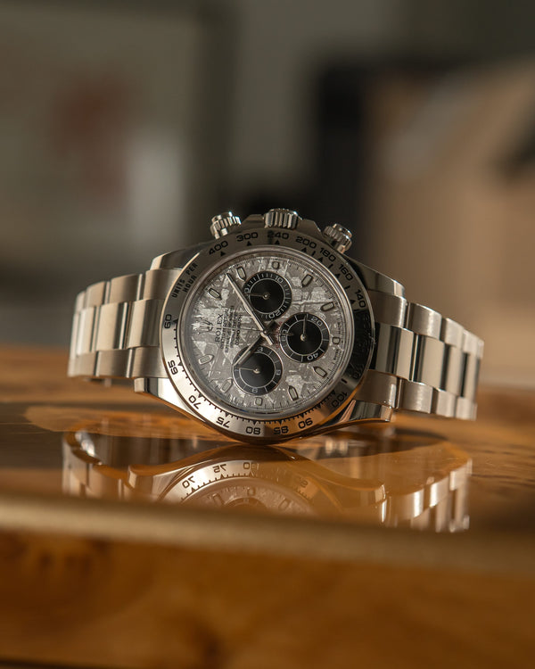 Rolex Watch Cosmograph Daytona 116509 - White Gold - Meteorite Dial - Full Set - 2021