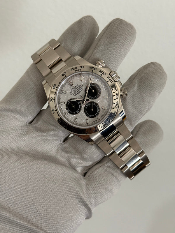 Rolex Watch Cosmograph Daytona 116509 - White Gold - Meteorite Dial - Full Set - 2021