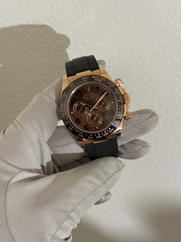 Rolex Watch Cosmograph Daytona 116515LN - Everose Gold - Chocolate Arabic Dial - Full Set - 2017