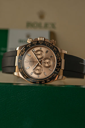 Rolex Watch Cosmograph Daytona 116515LN - Pink Baguette Diamond Dial - Full Set - 2018