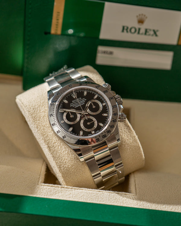 Rolex Cosmograph Daytona 116520 - Black Chromalight Dial - New Old Stock with Stickers (2015)