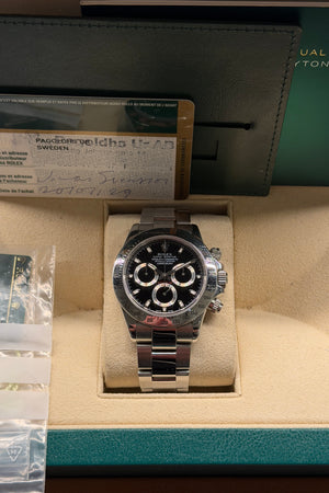 Rolex Cosmograph Daytona 116520 - Black Dial - Full Set (2011)