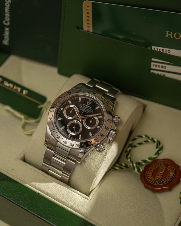 Rolex Cosmograph Daytona 116520 - Black Dial - Full Set (2012)
