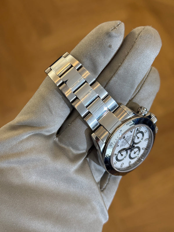 Rolex Watch Cosmograph Daytona 116520 - White Dial - Full Set (2007)