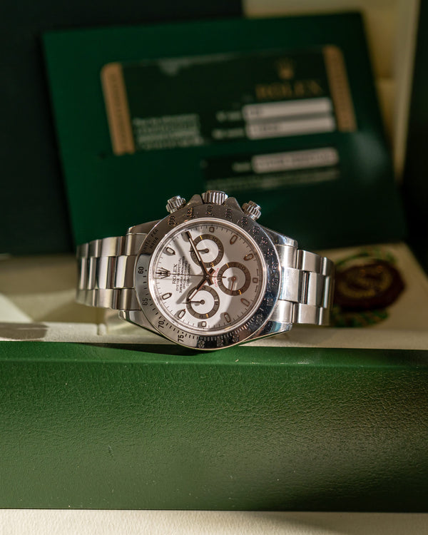 Rolex Watch Cosmograph Daytona 116520 - White Dial - Full Set (2007)
