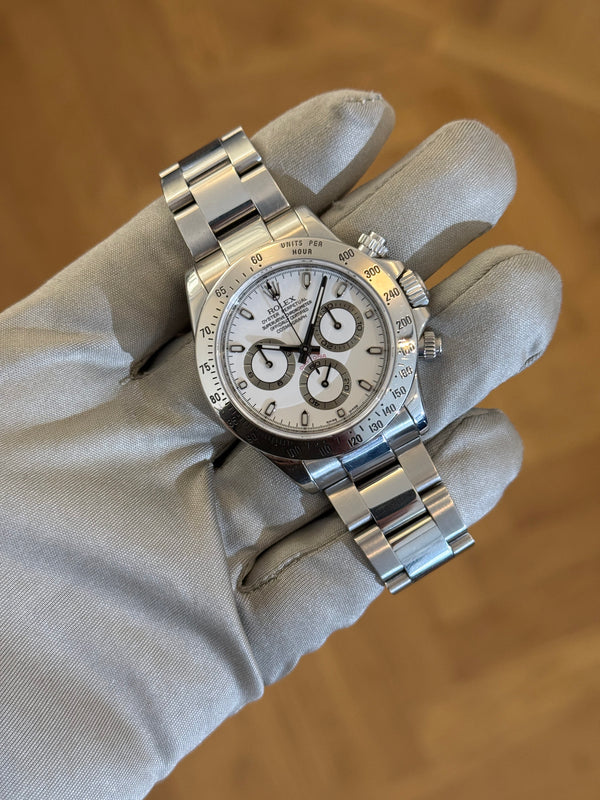 Rolex Watch Cosmograph Daytona 116520 - White Dial - Full Set (2007)