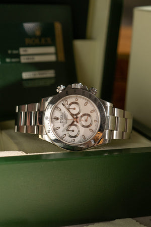 Rolex Watch Cosmograph Daytona 116520 - White Dial - Full Set - 2012