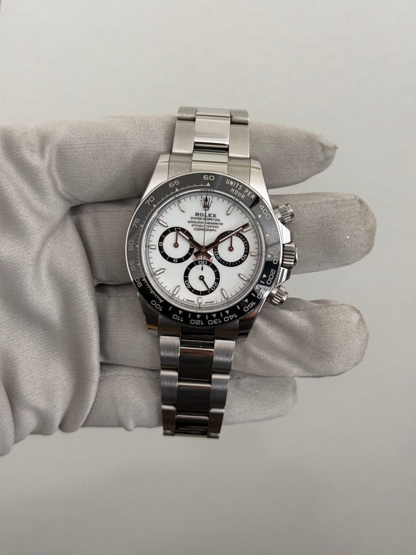 Rolex Watch Cosmograph Daytona 126500LN - White Dial - Full Set - 2023