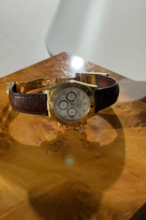 Rolex Watch Cosmograph Daytona 16518 - White Arabic Dial - Watch Only (1990)