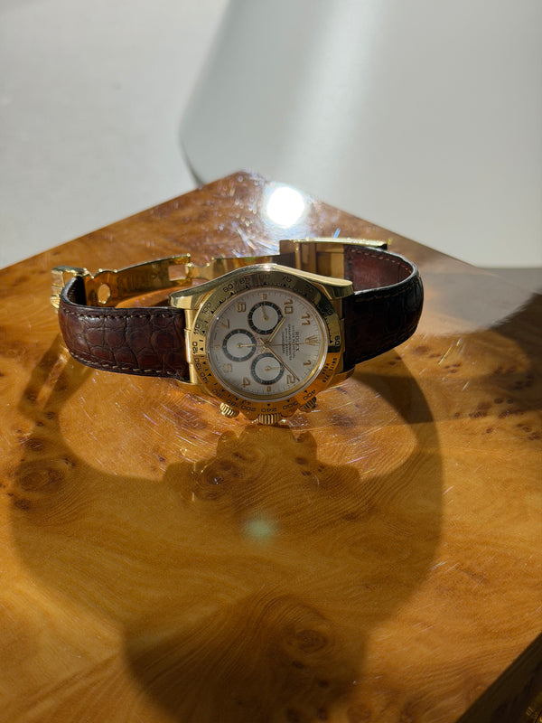 Rolex Watch Cosmograph Daytona 16518 - White Arabic Dial - Watch Only (1990)