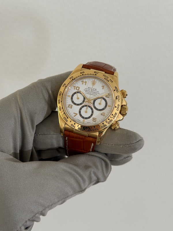 Rolex Watch Cosmograph Daytona 16518 - White Arabic Dial - Zenith - Watch Only (1994)