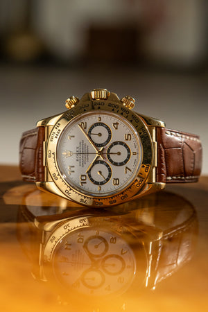 Rolex Watch Cosmograph Daytona 16518 - White Arabic Dial - Zenith - Watch Only (1994)