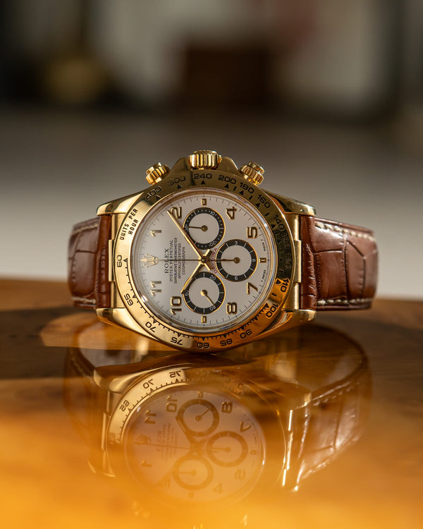 Rolex Watch Cosmograph Daytona 16518 - White Arabic Dial - Zenith - Watch Only (1994)
