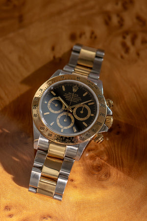 Rolex Watch Cosmograph Daytona 16523 - Black Dial Two-Tone - Watch Only (2000)