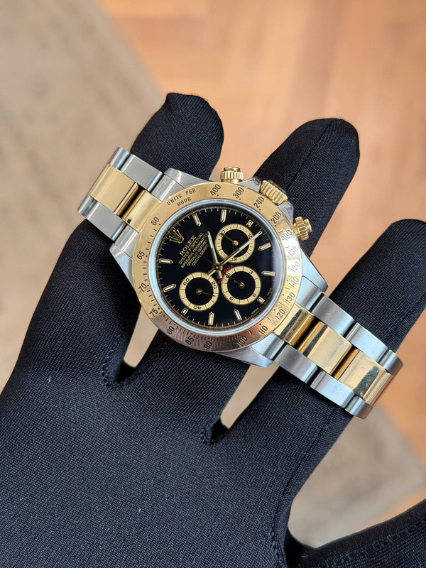 Rolex Watch Cosmograph Daytona 16523 - Black Dial Two-Tone - Watch Only (2000)