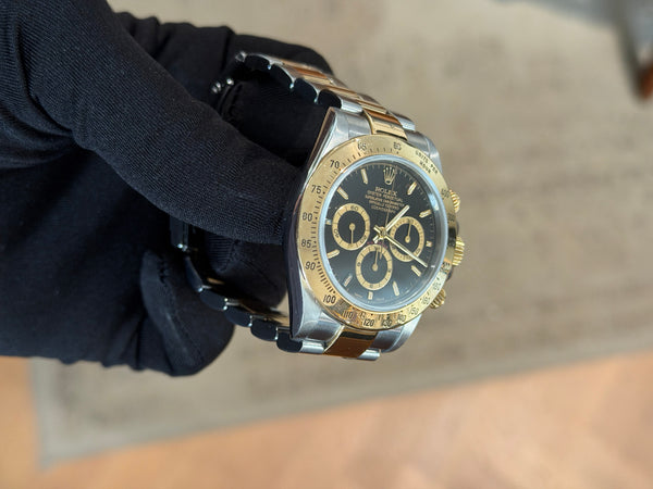 Rolex Watch Cosmograph Daytona 16523 - Black Dial Two-Tone - Watch Only (2000)