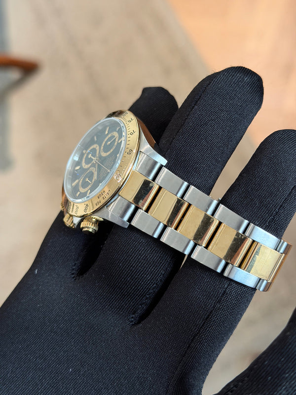 Rolex Watch Cosmograph Daytona 16523 - Black Dial Two-Tone - Watch Only (2000)