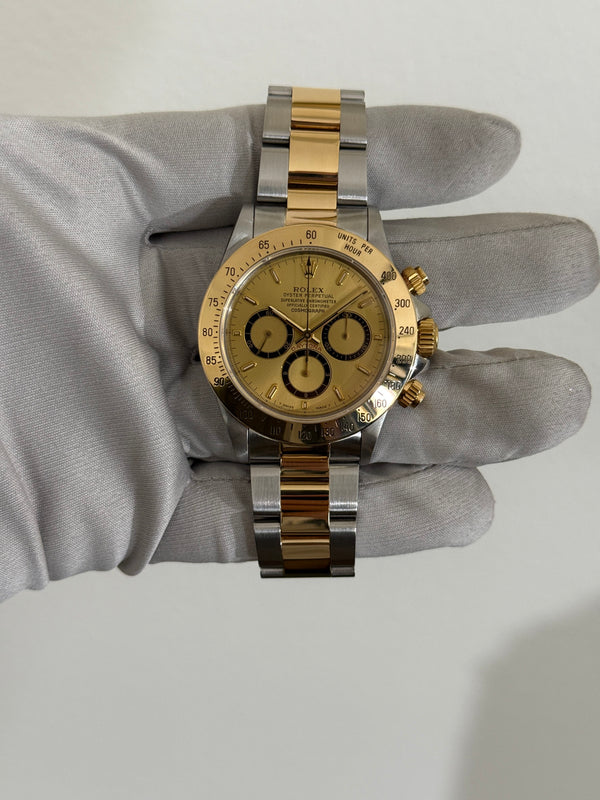 Rolex Watch Cosmograph Daytona 16523 - Zenith Inverted 6 Champagne Dial - Watch Only (1990)