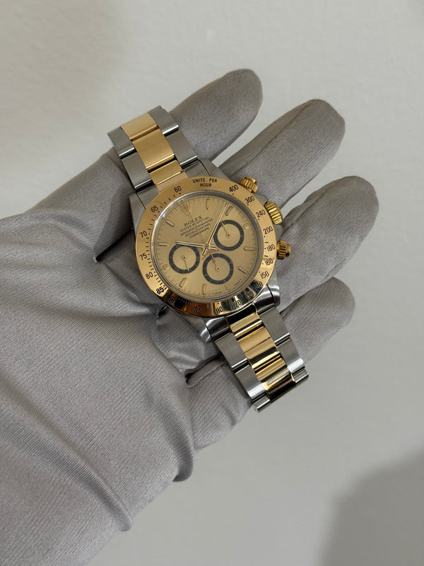 Rolex Watch Cosmograph Daytona 16523 - Zenith Inverted 6 Champagne Dial - Watch Only (1990)