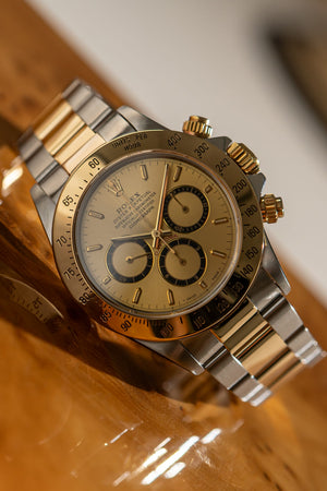 Rolex Watch Cosmograph Daytona 16523 - Zenith Inverted 6 Champagne Dial - Watch Only (1990)