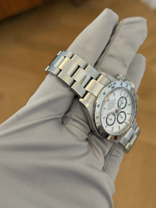 Rolex Watch Cosmograph Daytona "Zenith" 16520 - White Dial - Full Set - 1999