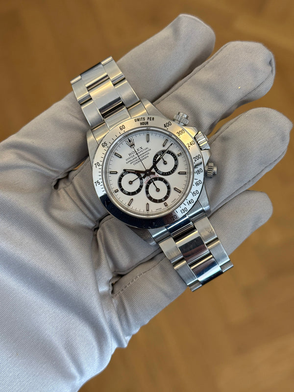 Rolex Watch Cosmograph Daytona "Zenith" 16520 - White Dial - Full Set - 1999