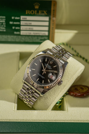 Rolex Datejust 116234 - Black Dial - Box & Card (2010)
