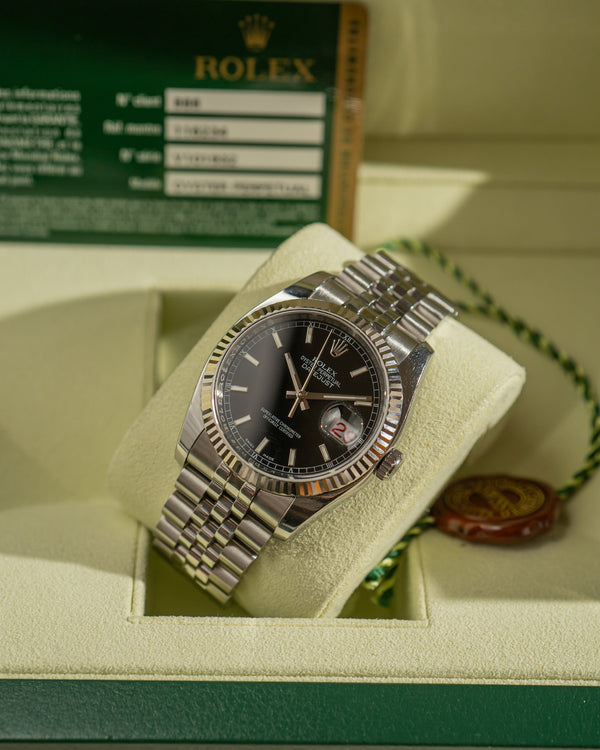 Rolex Datejust 116234 - Black Dial - Box & Card (2010)