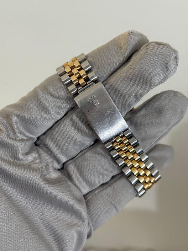 Rolex Watch Datejust 1601/3 - Champagne Linen Dial - Two-Tone Jubilee - ca. 1975