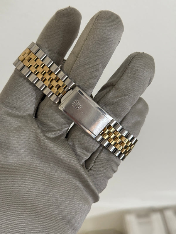Rolex Watch Datejust 1601/3 - Champagne Wide Boy Dial - 14k Yellow Gold & Steel - Watch Only (1971)