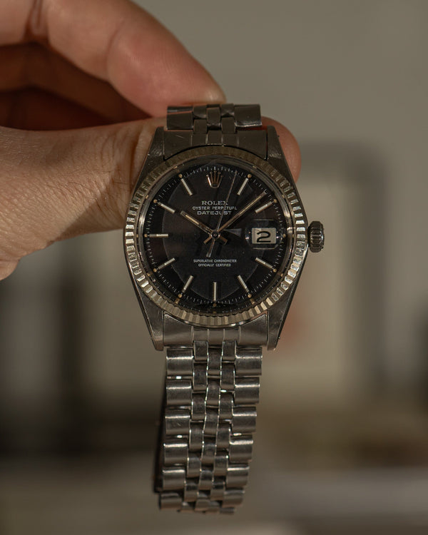 Rolex Datejust 1601 – Black Confetti Dial (ca. 1970)