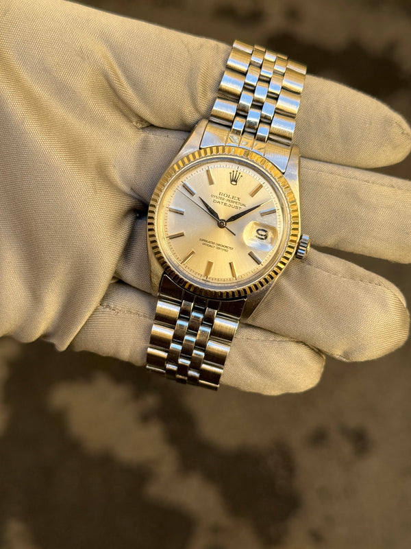 Rolex Watch Datejust 1601 - No-Lume Silver Dial - Watch Only - 1963